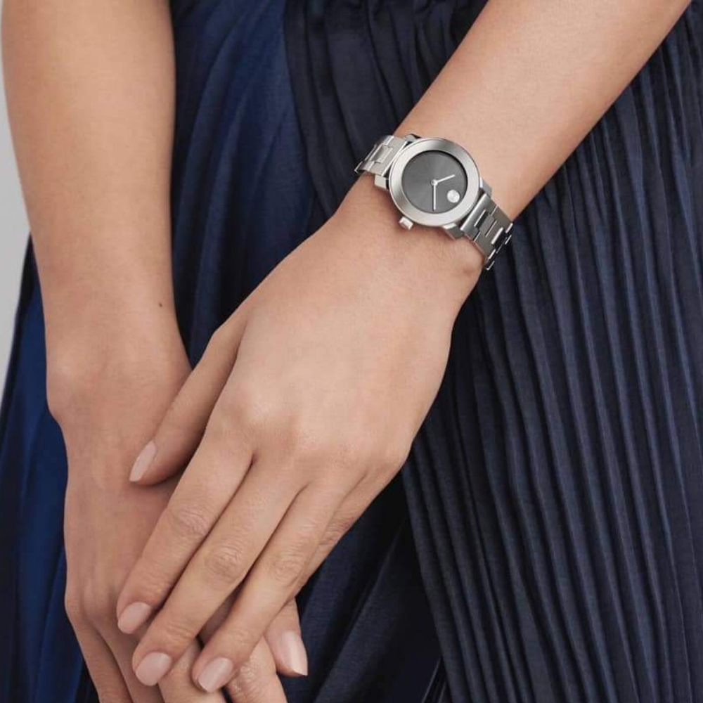 **SOLD** Movado Bold Blue Steel Dial Ladies Watch 3600436 - Picture 12 of 12